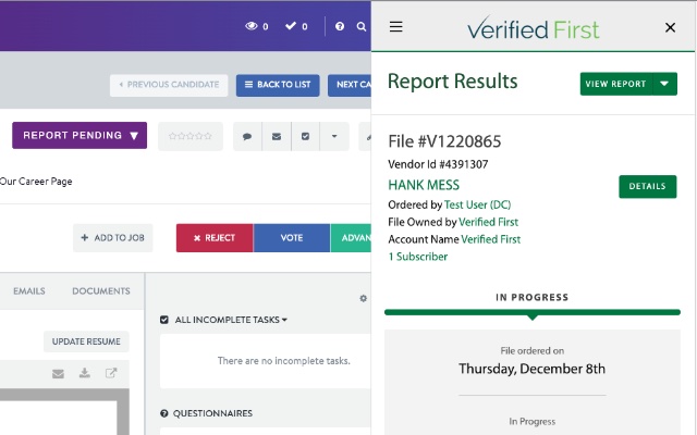 Verified First - Background Screening - 截图 3