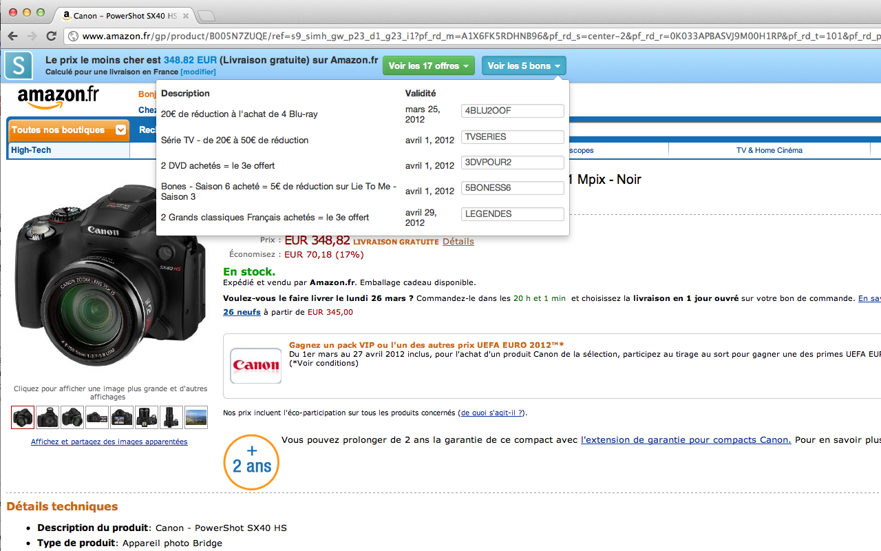 Shoptimate : automatic price comparison - 截图 2