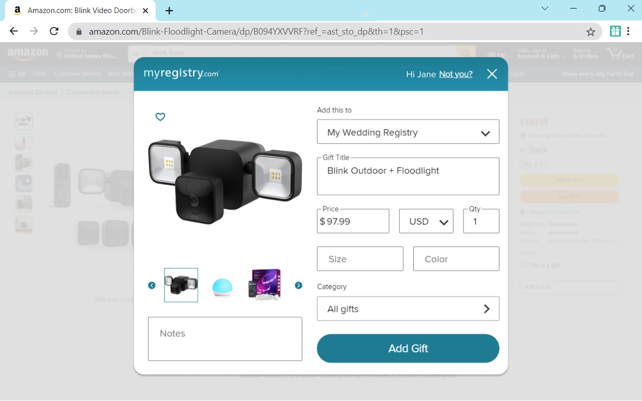 Add to MyRegistry.com Button - 截图 4