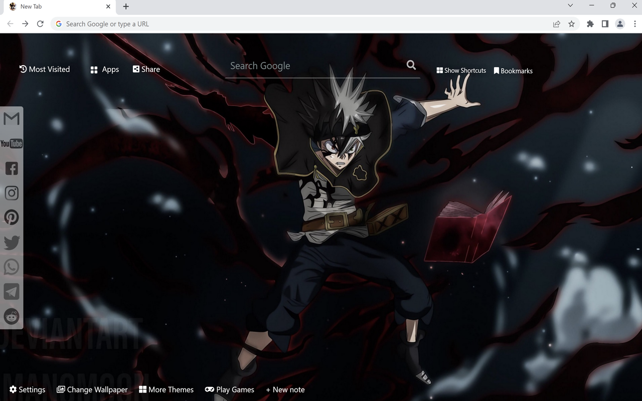 Black Clover Wallpaper New Tab - 截图 3