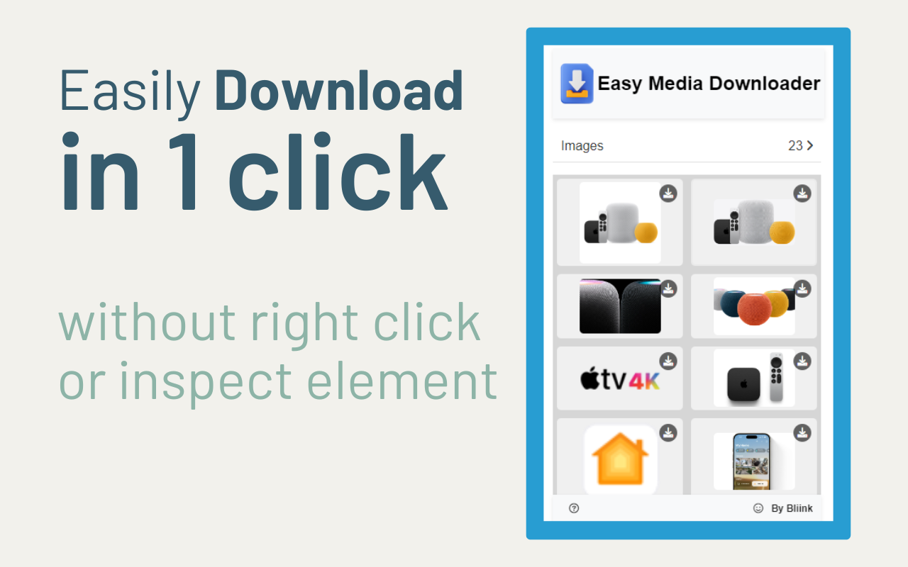 Easy Bulk Media Downloader - by Bliink - 截图 1