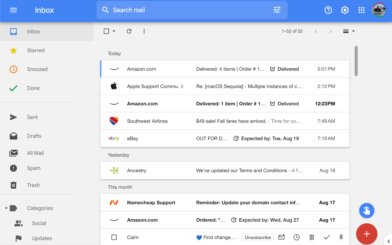 Inbox Reborn theme for Gmail™ - 截图 2