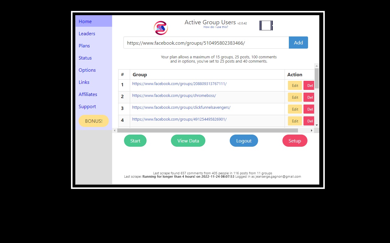 Active Group Users - 截图 4