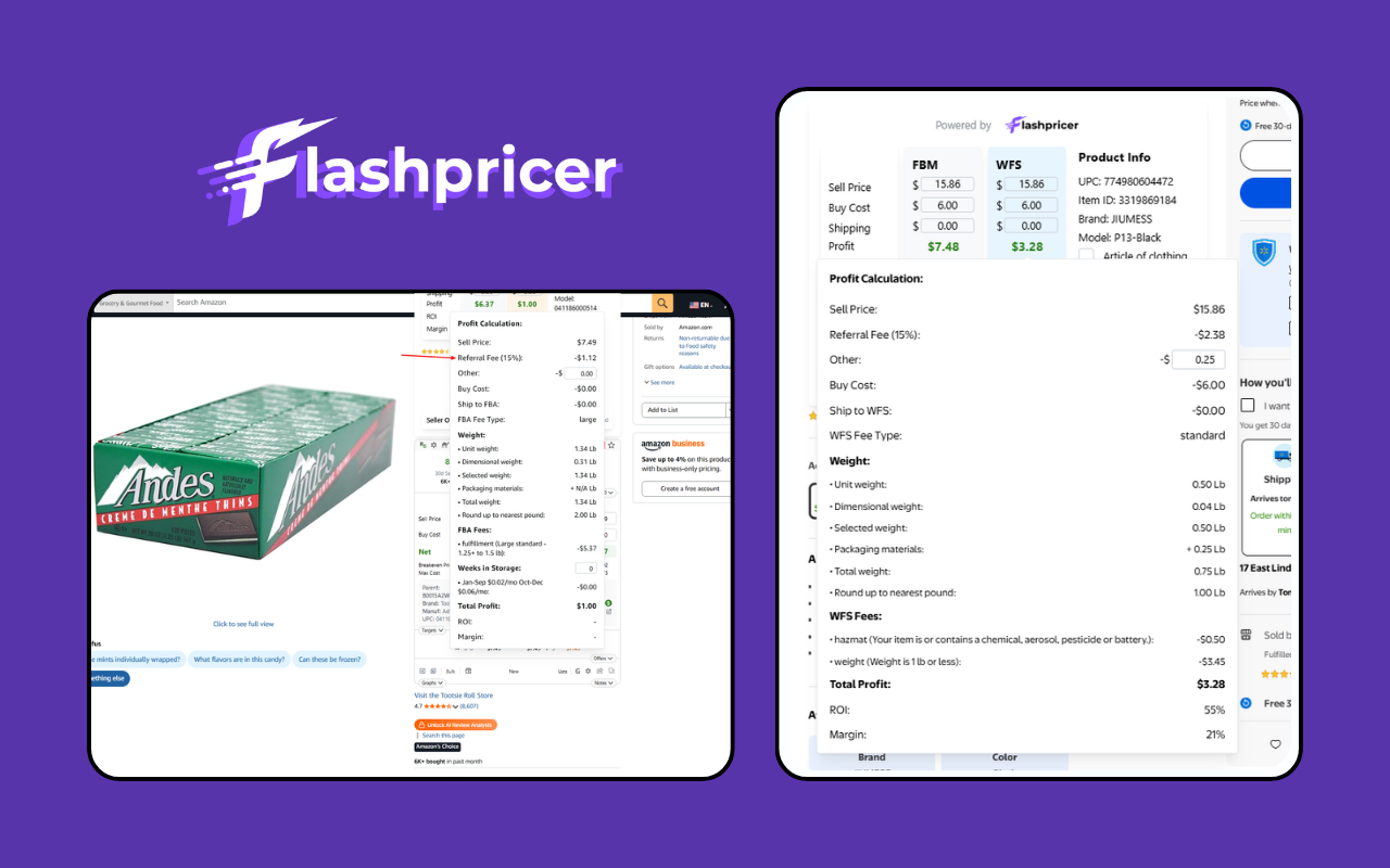 Flashpricer: FBA/WFS Fees & Profit Calculator + Product Research - 截图 4
