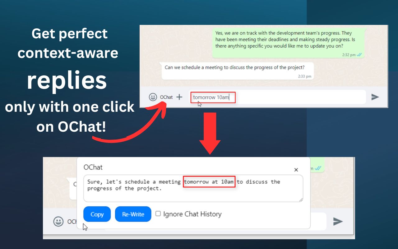 OChat: AI chat companion for WhatsApp & more. - 截图 3