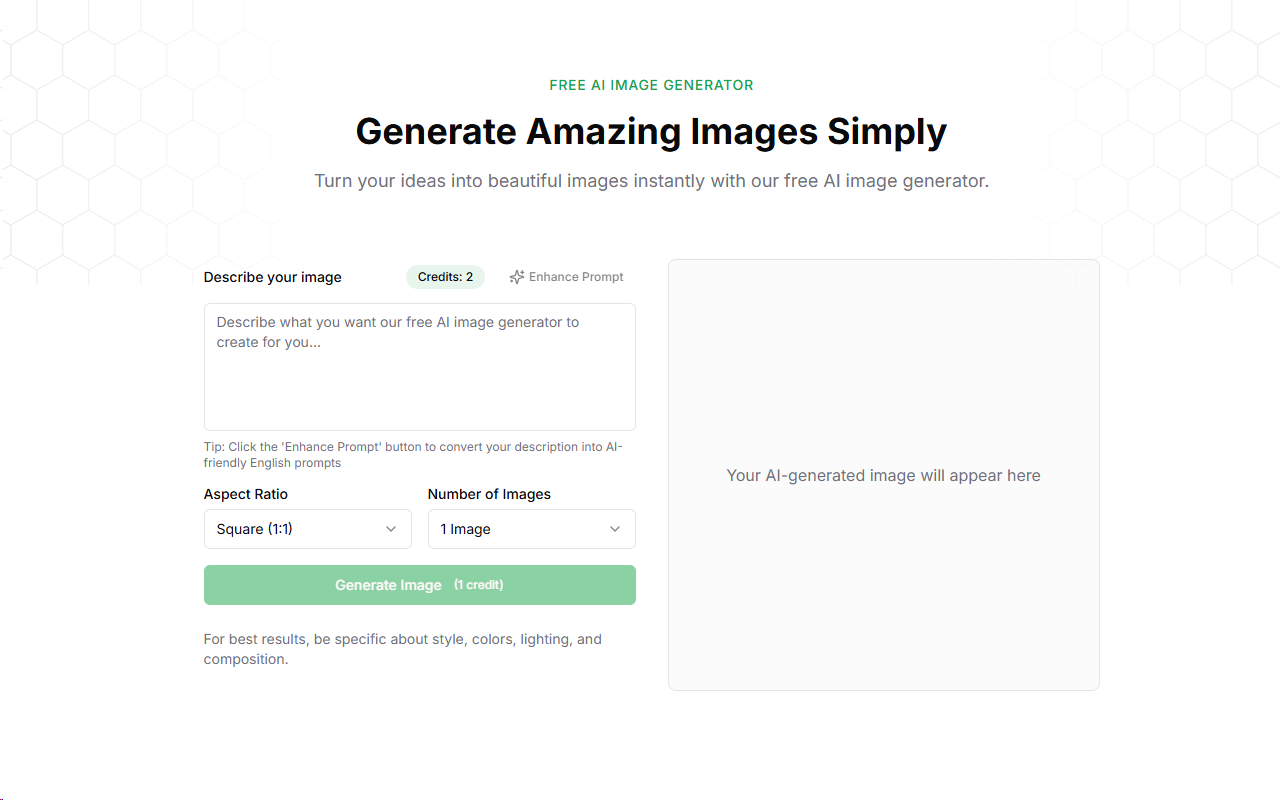 FreeAIGen.com - Free AI Image Generator - 截图 2