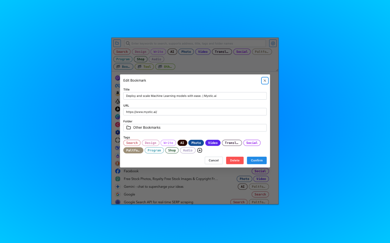 Tag Bookmarks - 截图 2