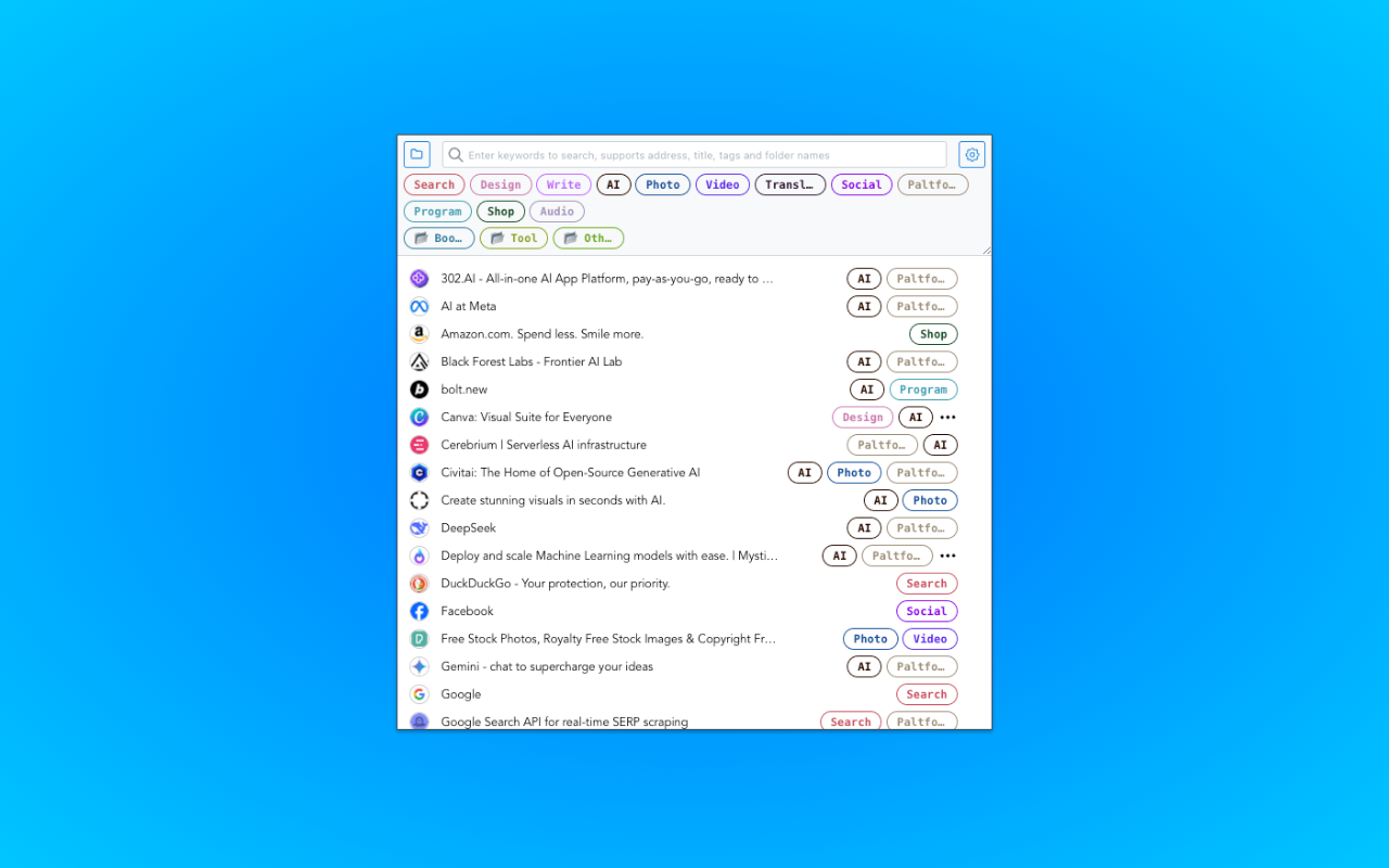 Tag Bookmarks - 截图 4