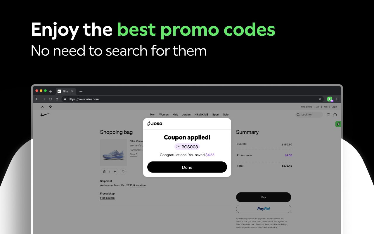 Joko: Cash back & automatic coupons - 截图 2