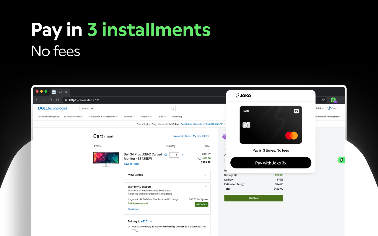 Joko: Cash back & automatic coupons - 截图 3