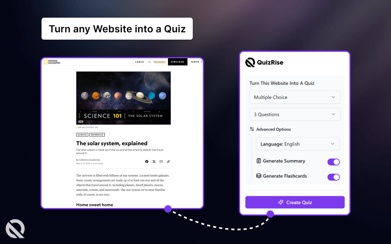 QuizRise | AI assistant for educators and learners. - 截图 2