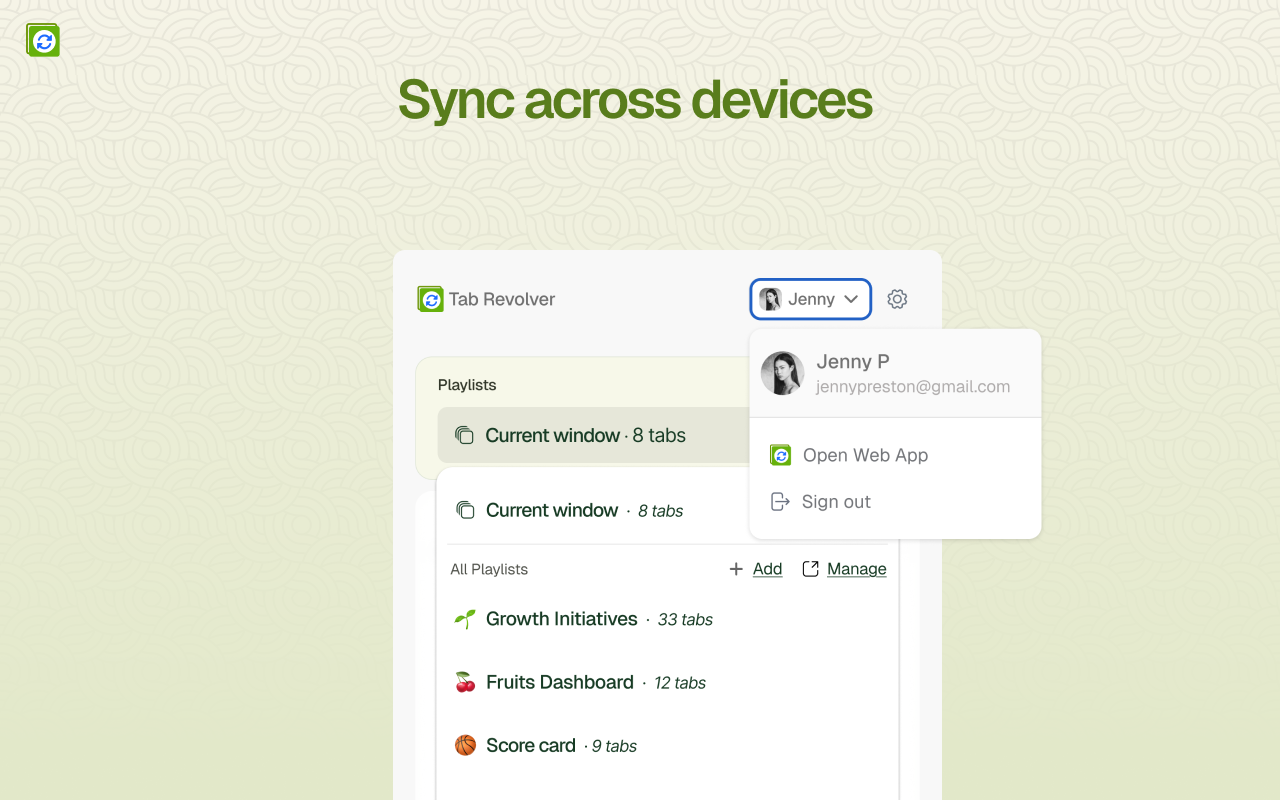 Tab Revolver – Auto rotate tabs for slideshow browsing - 截图 2