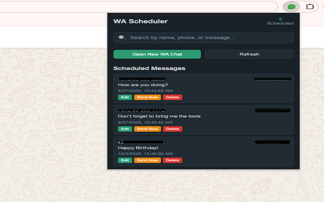 WA Schedule Messages - 截图 3