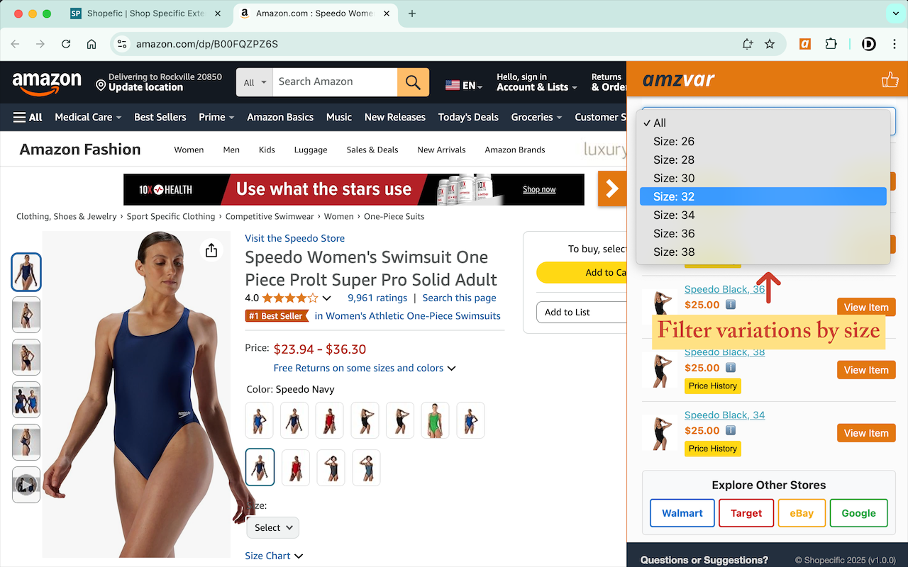 Amazon Variation Price Checker - 截图 3