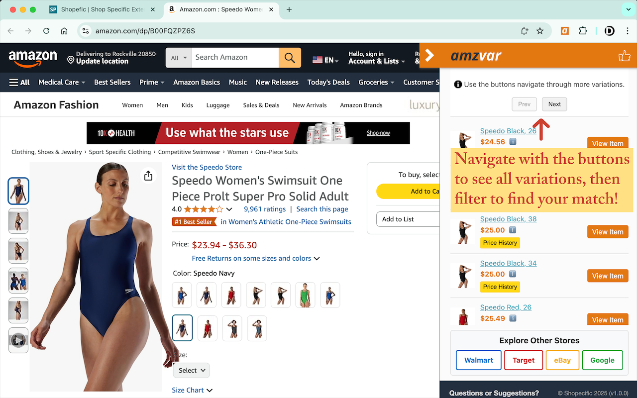 Amazon Variation Price Checker - 截图 5