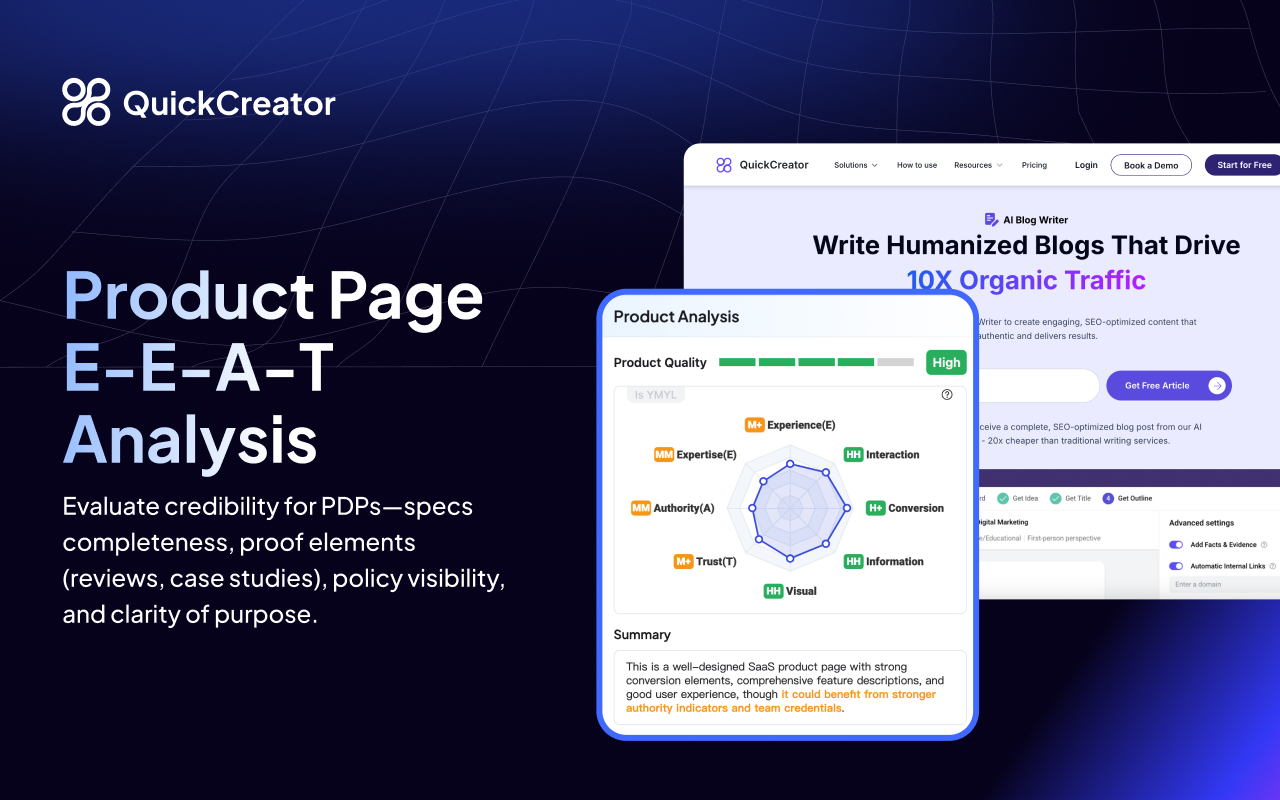 QuickCreator Extension - All-in-One SEO Assistant for Teams - 截图 1
