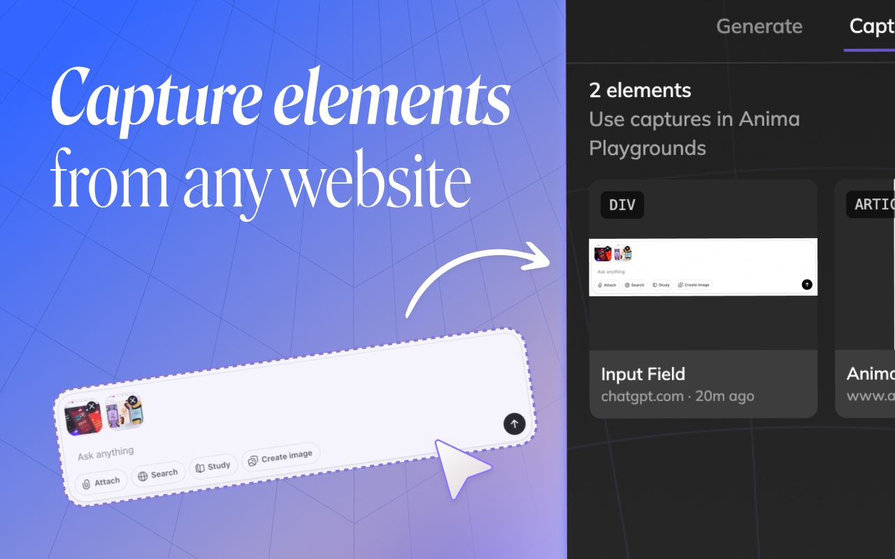Anima: Clone website & capture elements - 截图 2
