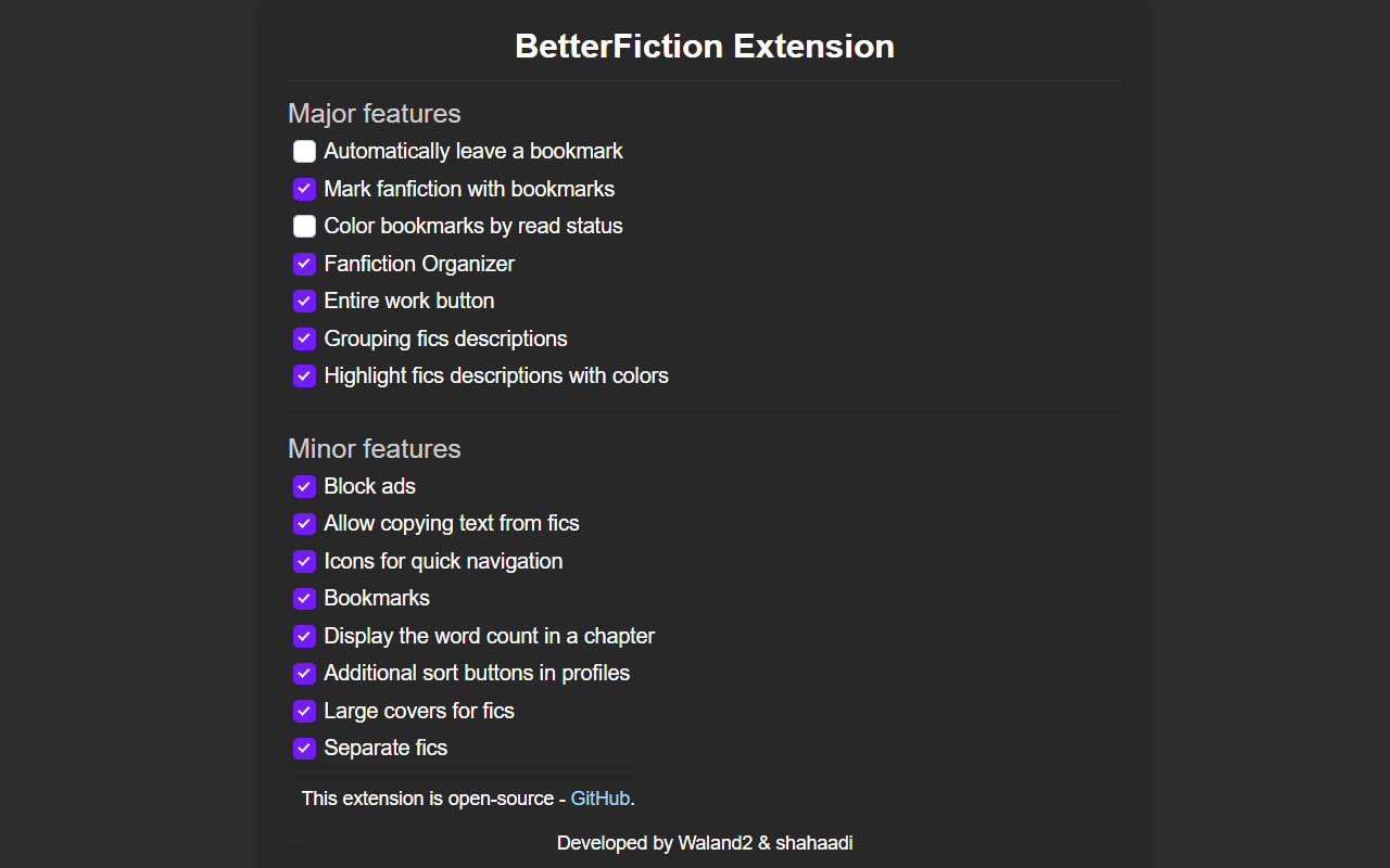 BetterFiction - 截图 2