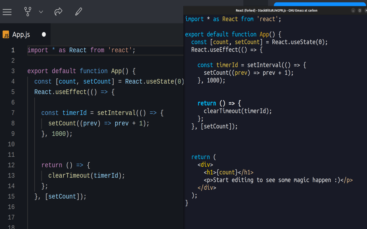 Chrome Emacs - 截图 1