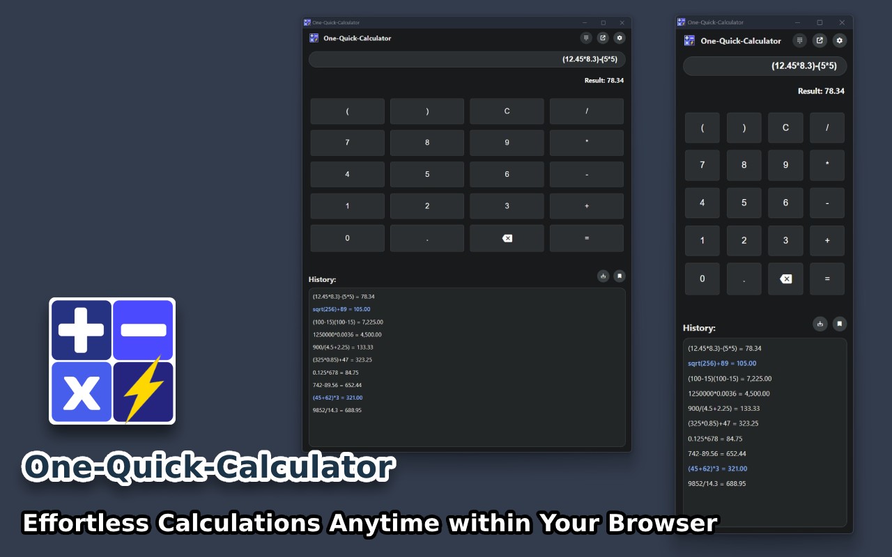 One Quick Calculator - 截图 2