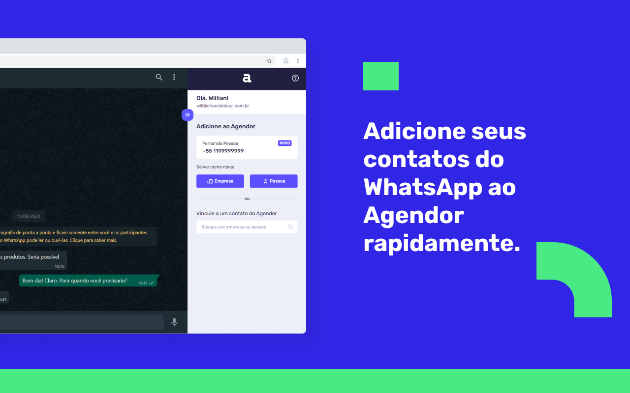 CRM de vendas para Whatsapp Web - via Agendor - 截图 2
