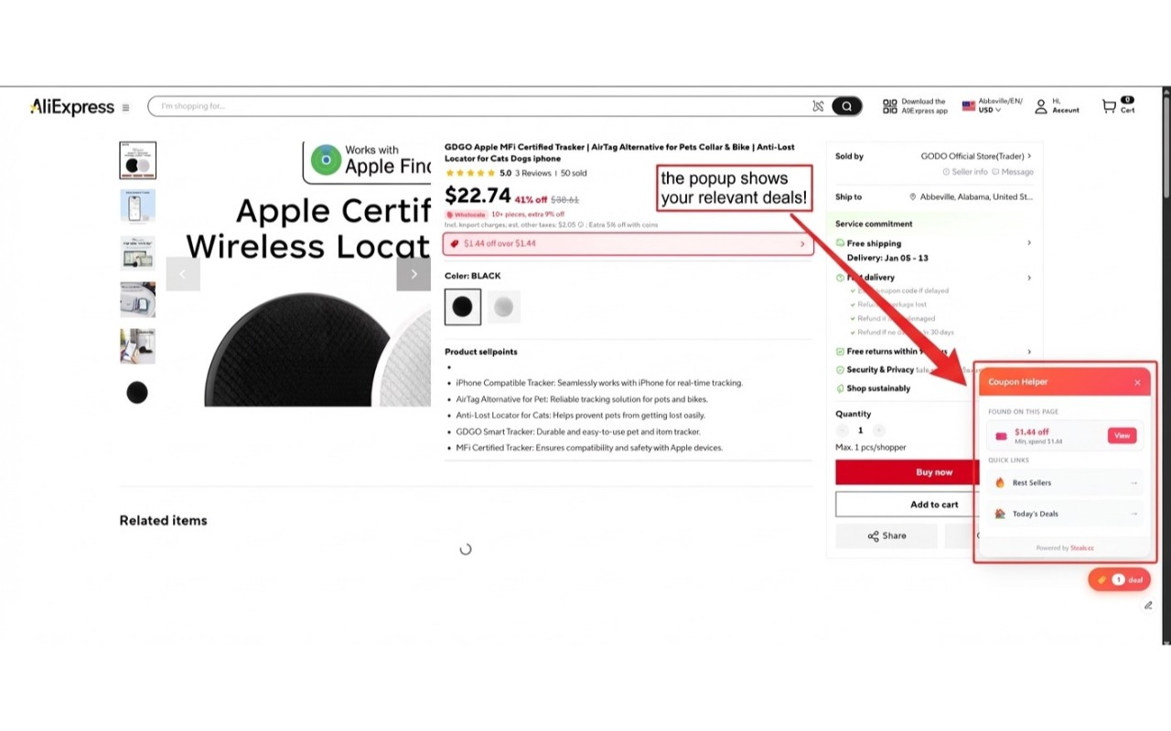 AliExpress Coupon Helper - 截图 2