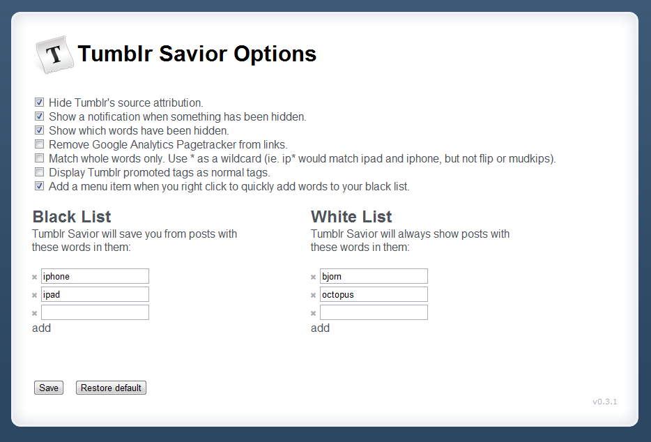 Tumblr Savior - 截图 5
