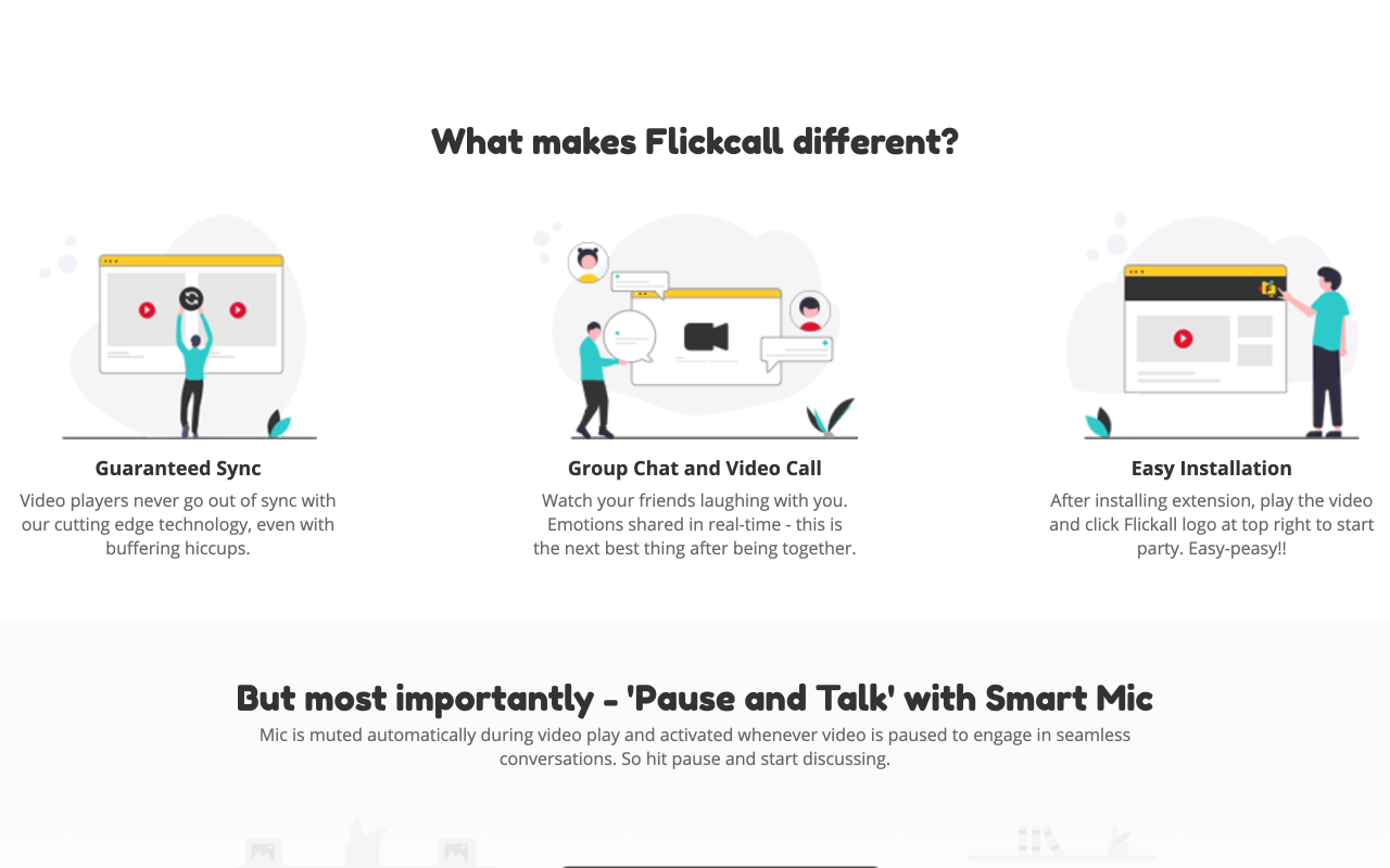 Flickcall: Netflix Party with Video Call - 截图 3