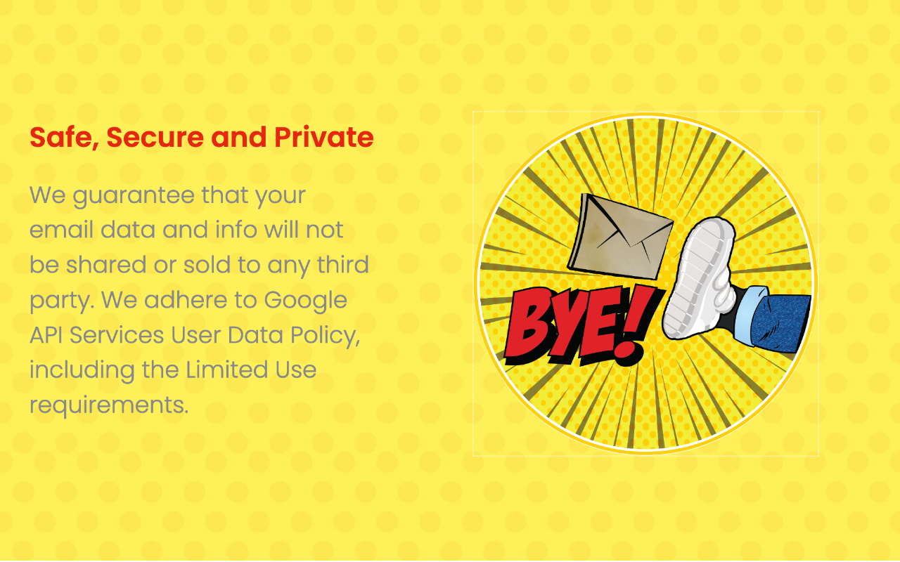 BYE! Gmail Extension - 截图 1