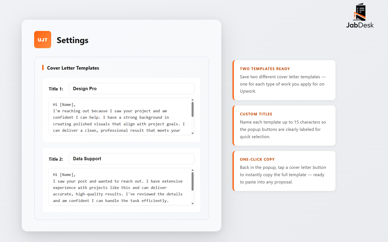 Upwork Job Tracker - 截图 4