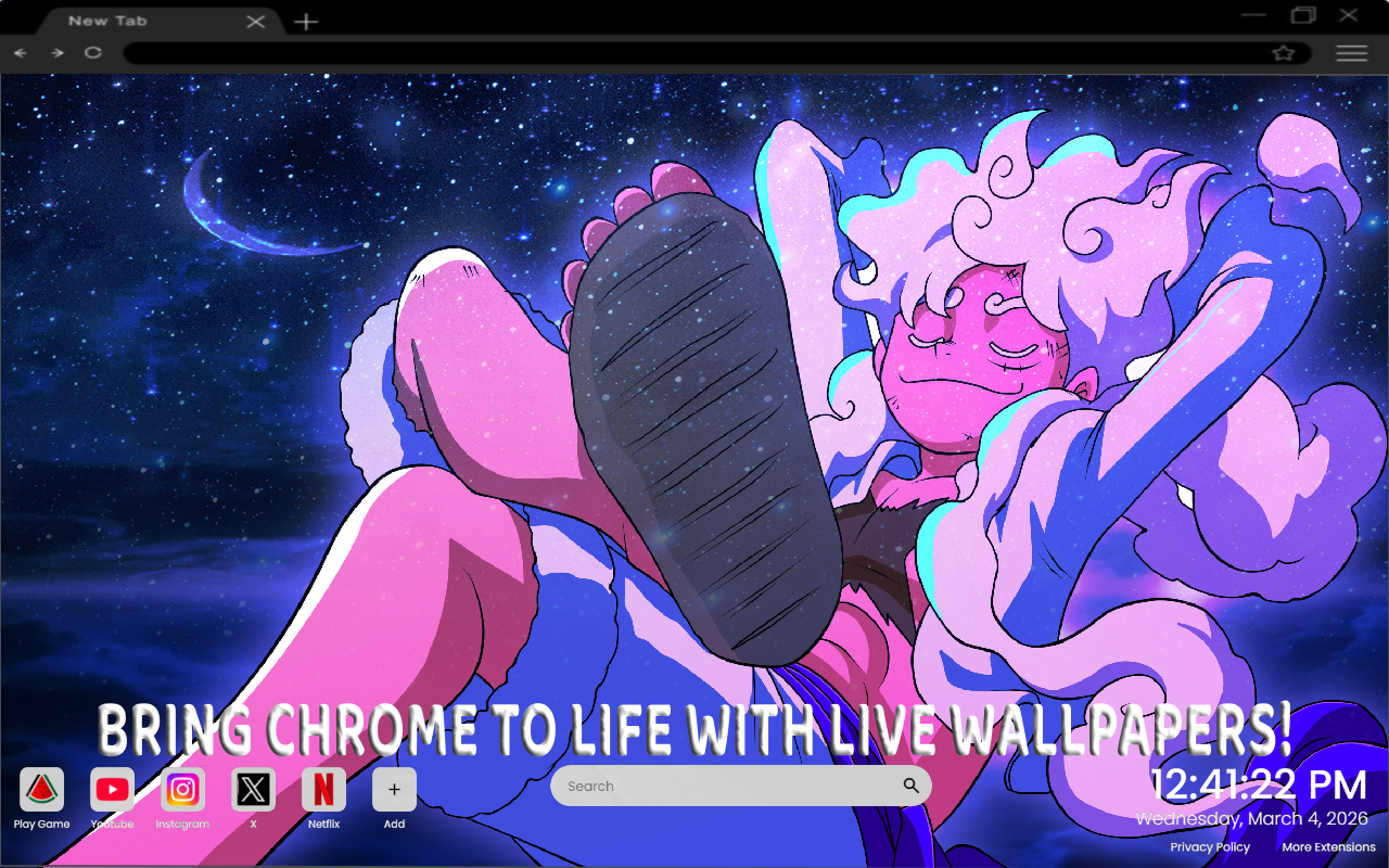 Luffy Gear 5 Live Wallpaper - 截图 1