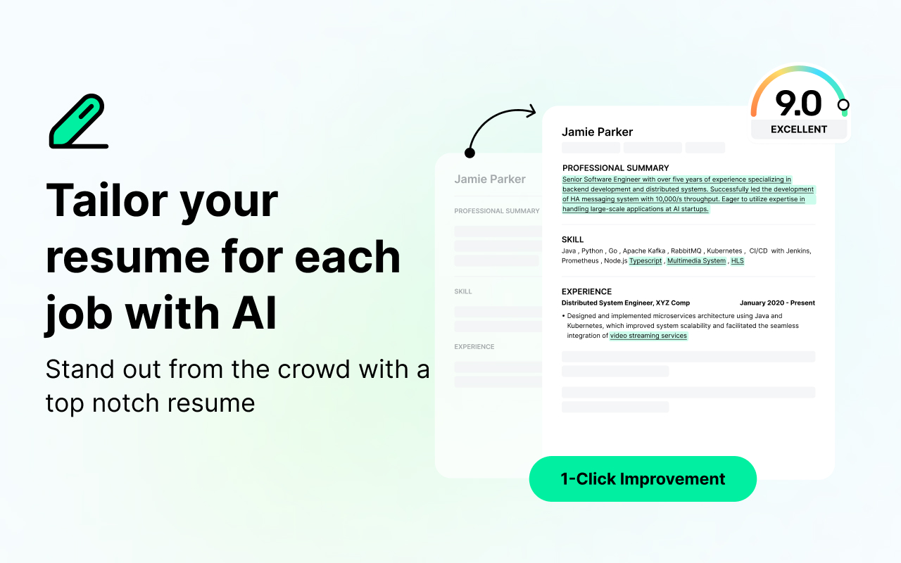 Jobright Autofill – Instant Job Applications, Job Match, AI Tailor Resume - 截图 2