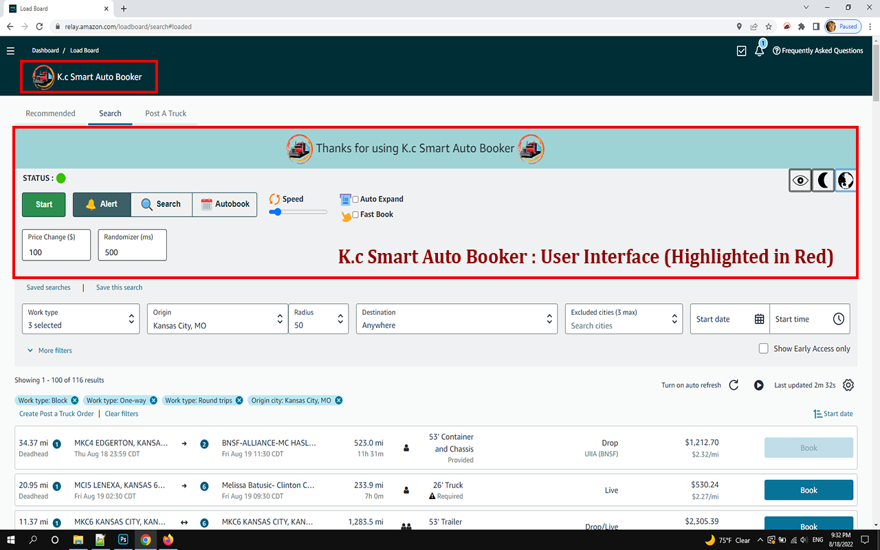 Kc Smart Auto Booker (PRO Version) - 截图 1