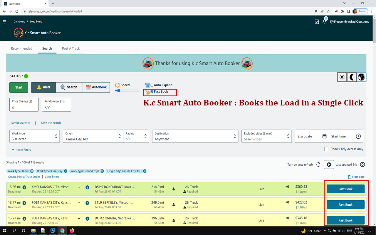 Kc Smart Auto Booker (PRO Version) - 截图 3