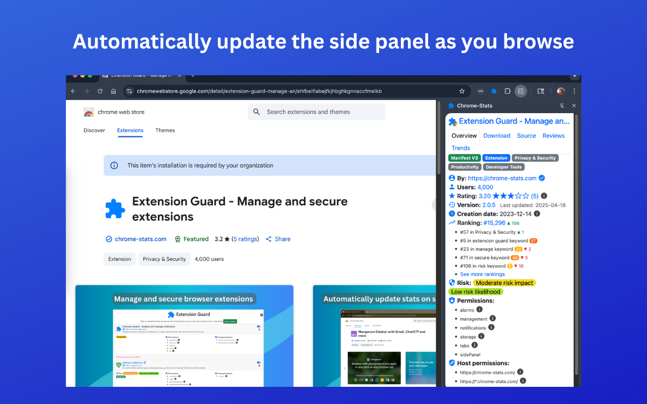Chrome-Stats - Extension Analyzer - 截图 1