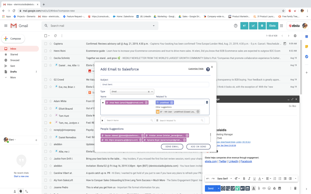Ebsta For Salesforce - 截图 1