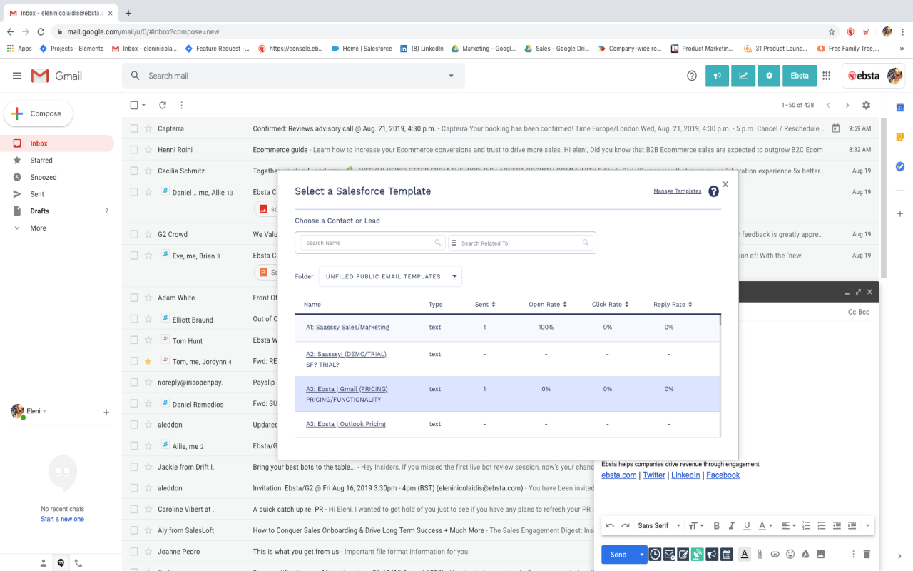 Ebsta For Salesforce - 截图 3