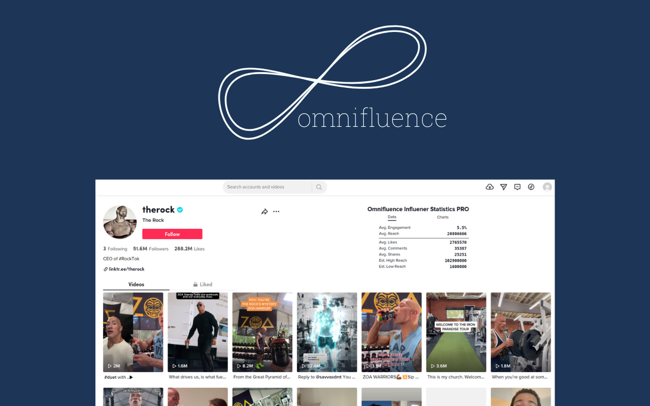 Omnifluence | Influencer Insights - 截图 2