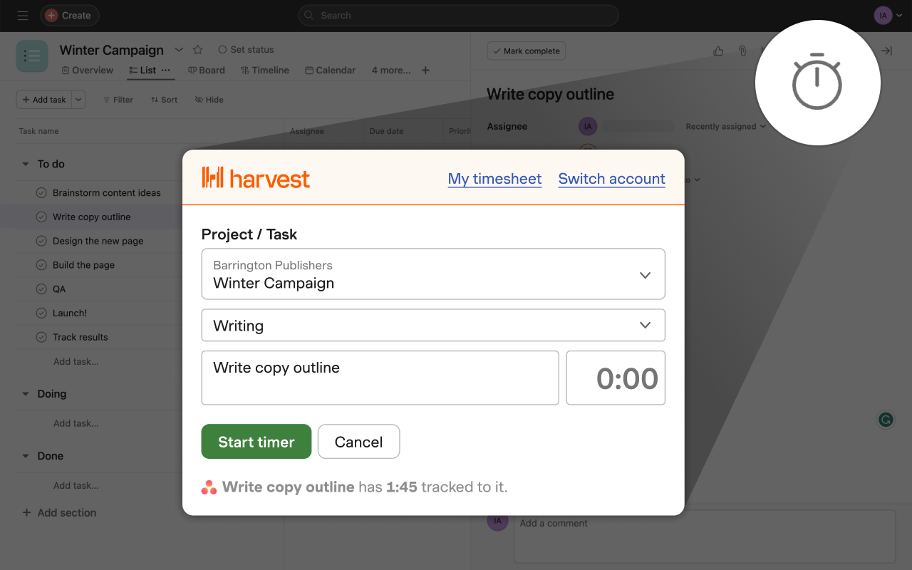 Harvest Time Tracker - 截图 4