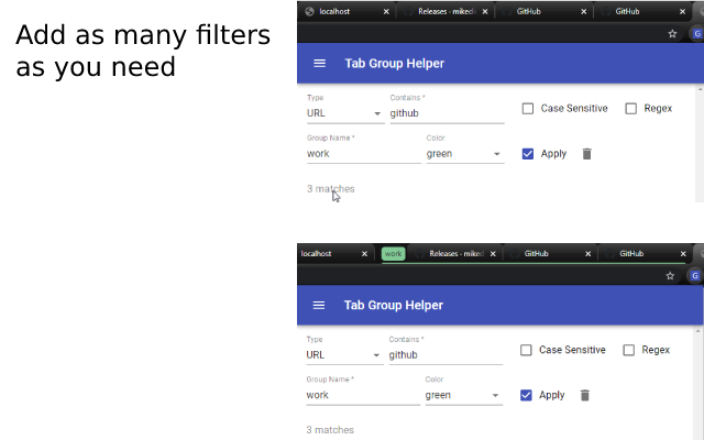 Tab Group Helper - 截图 4