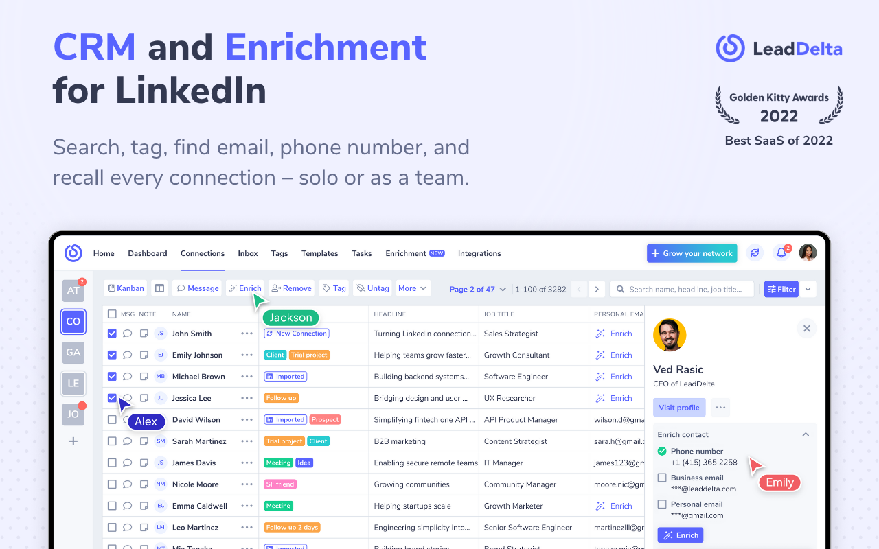 CRM, Phone Number & Email Finder for LinkedIn - 截图 5
