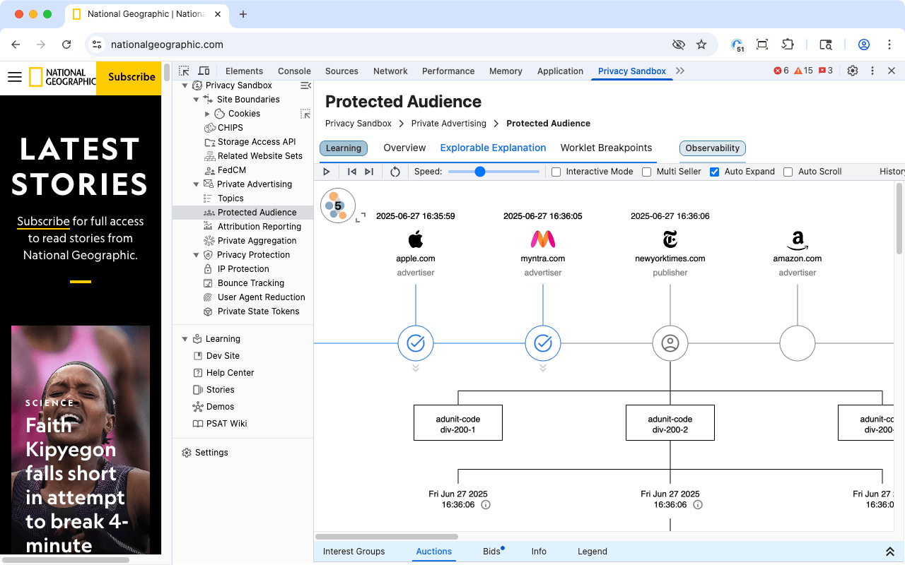 Privacy Sandbox Analysis Tool - 截图 1