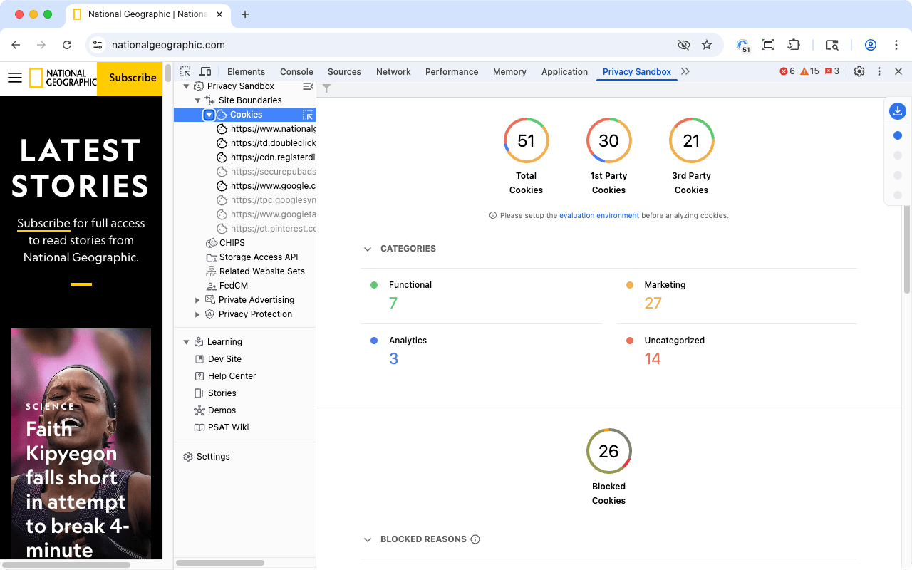 Privacy Sandbox Analysis Tool - 截图 2
