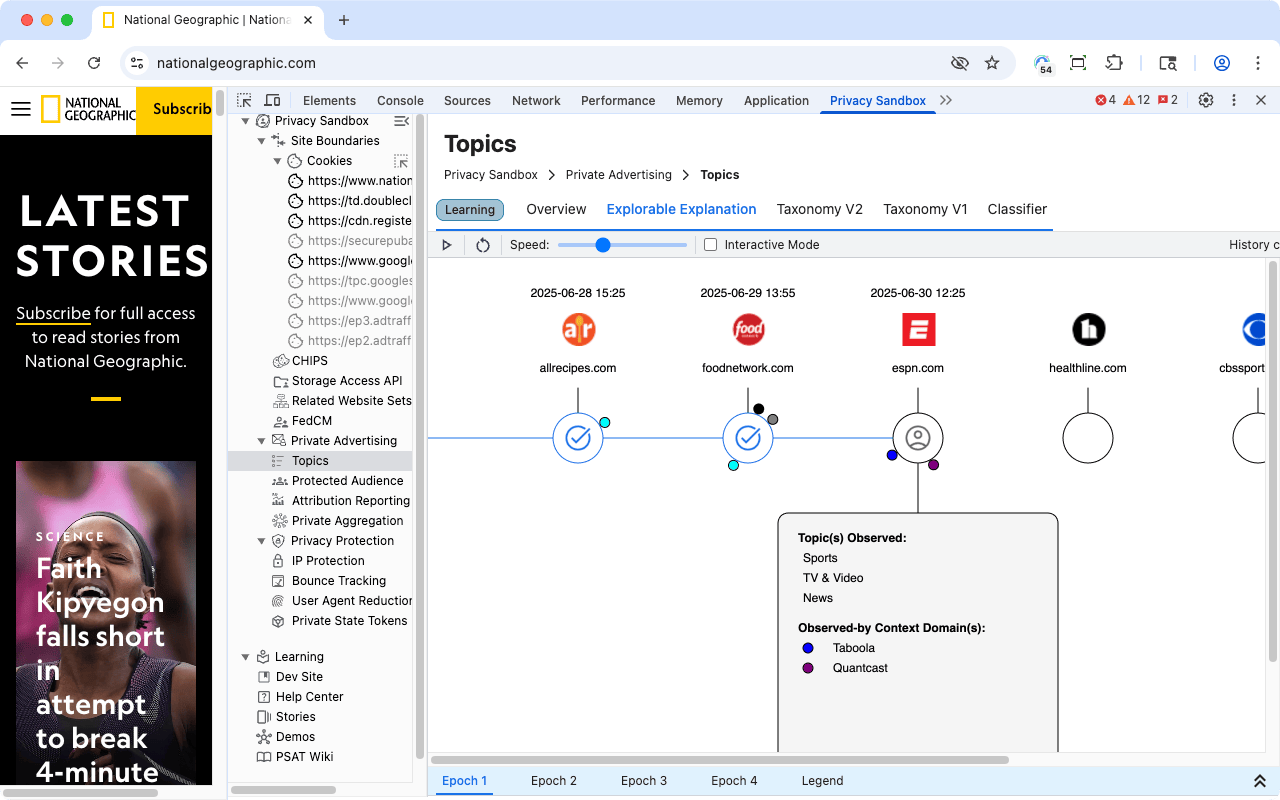 Privacy Sandbox Analysis Tool - 截图 3