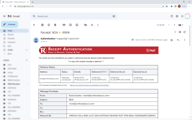 RPost for Gmail - 截图 2