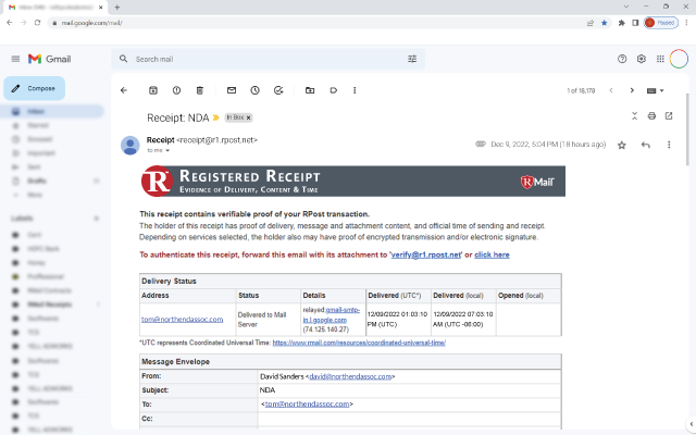 RPost for Gmail - 截图 4