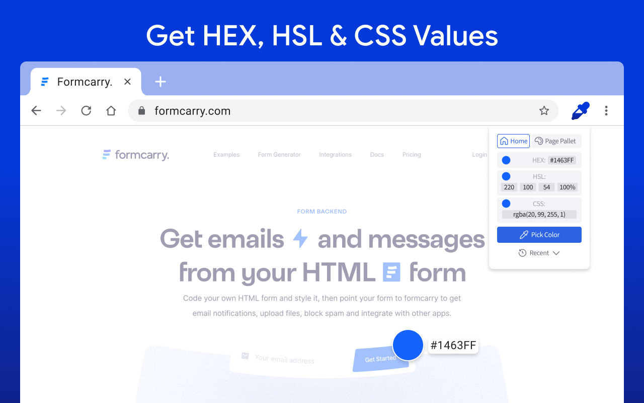 颜色选择器 HEX | 取色器 | 从图像中选择颜色 - 截图 1