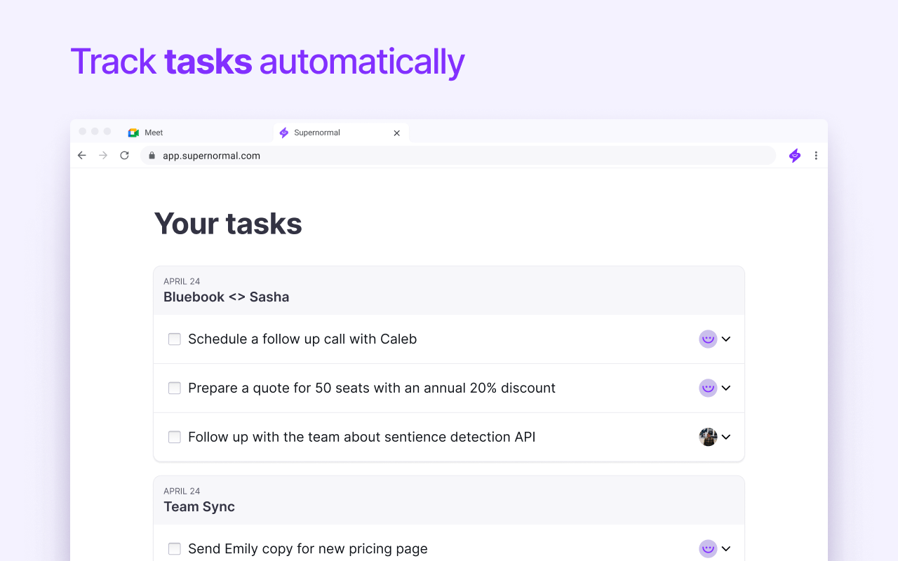 Supernormal: AI Meeting Notes - 截图 3