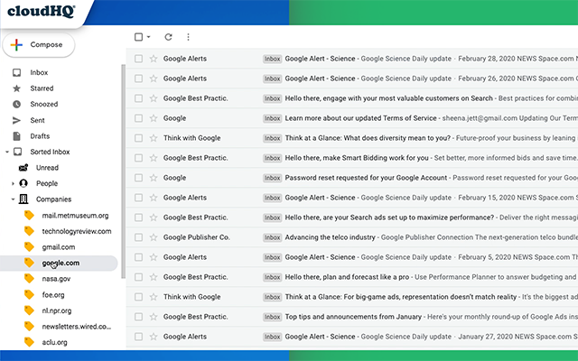 Sort Gmail Inbox by cloudHQ - 截图 3