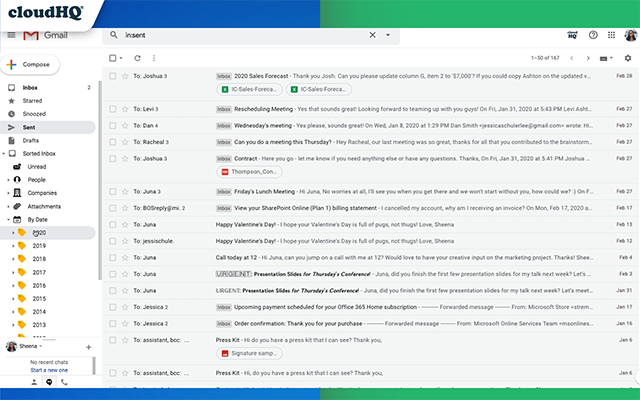 Sort Gmail Inbox by cloudHQ - 截图 4
